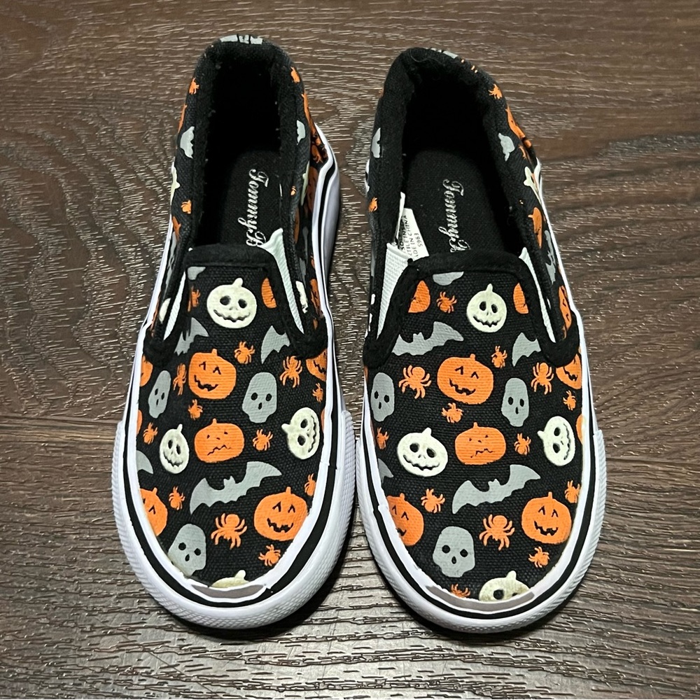 Tommy‎ Bahama Kids Halloween Sneakers - Black and Orange Size 9 - Picture 5 of 8
